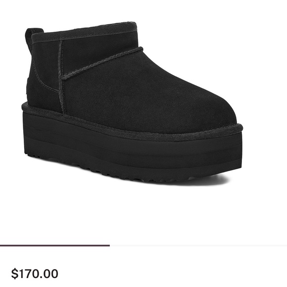 UGG Black Ankle Boots - Picture 1 of 1
